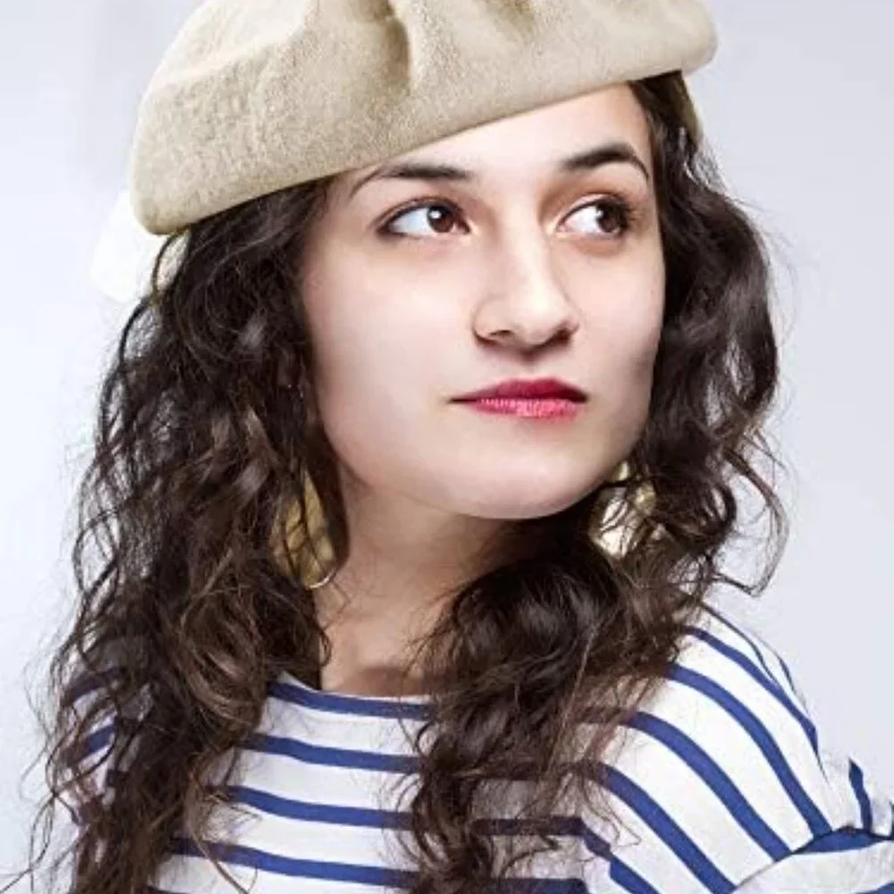 3 Pieces Wool Beret Hat French Style Wool Beanie Cap Solid Color Winter Hat for